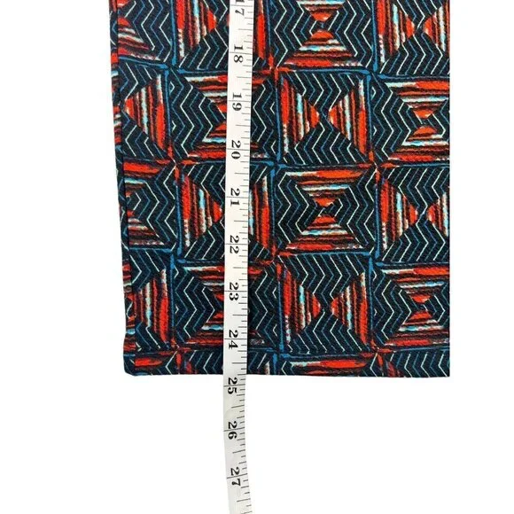 LuLaRoe Cassie Women's Navy Blue & Red Skirt - Picture 6 of 6